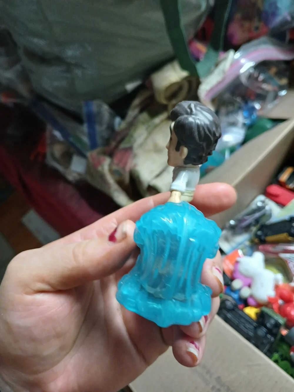 McDonald's Brown-Haired Sailor Figure with Yellow Spyglass and Blue Wave